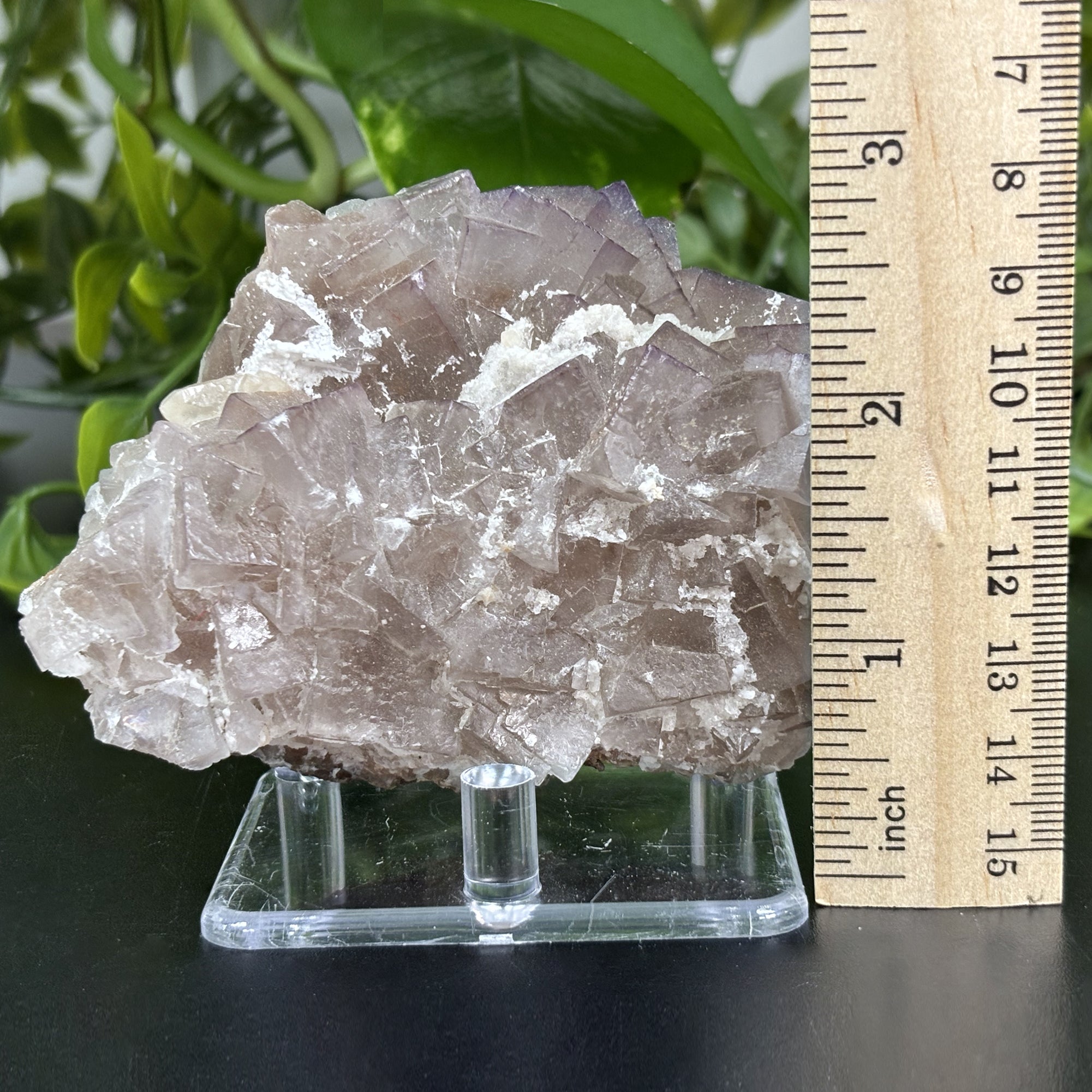 Natural Fluorite Crystal Mineral Specimen - Rare Raw Healing Stone for Meditation, Energy Work & Spiritual Growth - Fluorite Gemstone for Home Decor, Reiki Healing & Chakra Balancing - RMI708