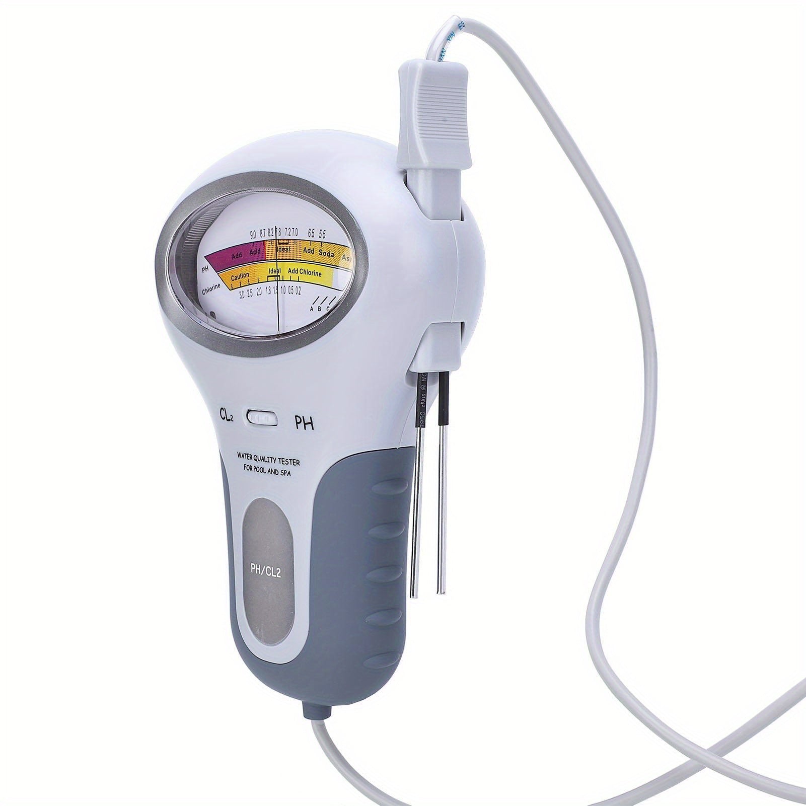 Premium Digital Water Quality Tester - Accurate pH & Chlorine Level Analyzer for Swimming Pools, Spas, Hot Tubs | Professional Water Testing Kit for Home & Commercial Use