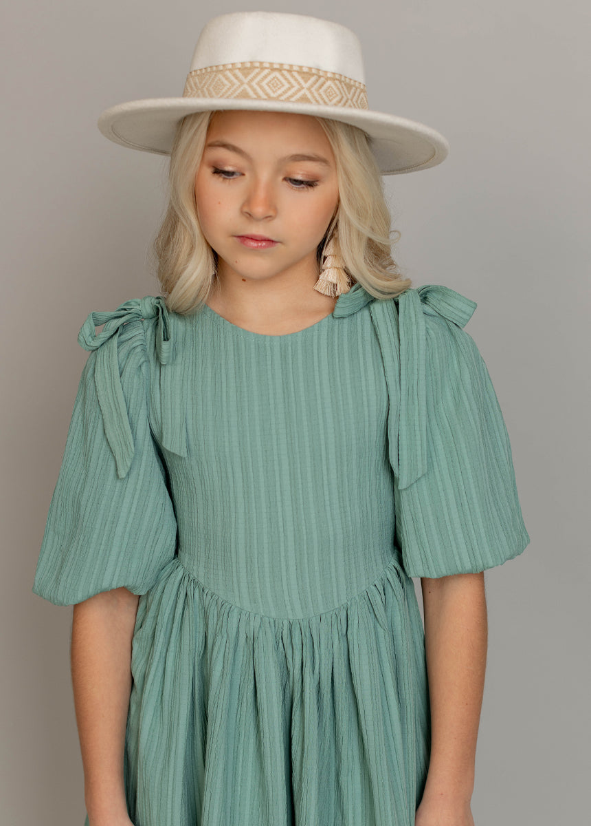 Maylie Women's Floral Print Summer Dress in Aqua Blue - Perfect for Beach Vacations, Brunch Dates & Casual Outings