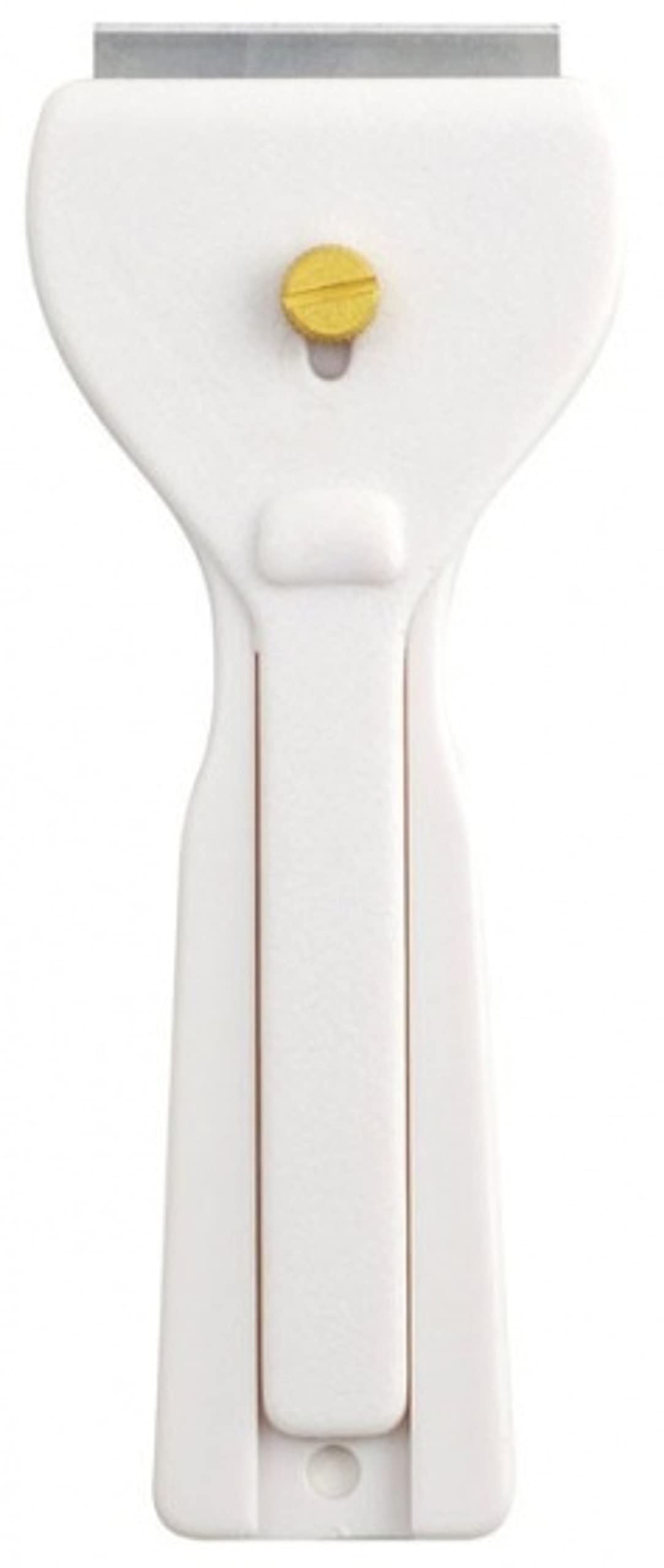 Metaltex Ceramic Hob and Window Scraper - Stainless Steel Blade for Stove, Glass & Tile Cleaning - Perfect for Kitchen, Bathroom & Outdoor Windows