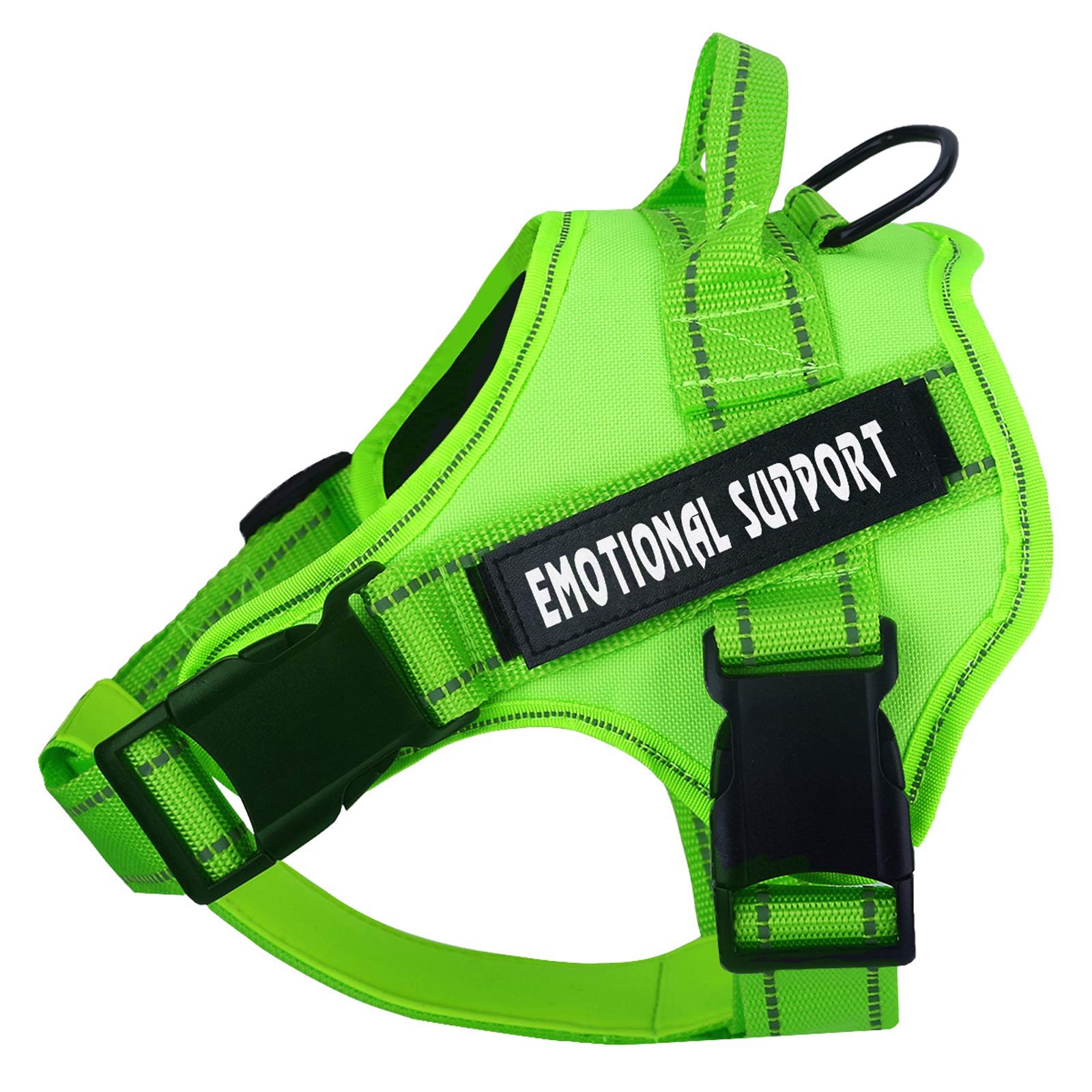Voopet Service Dog Harness - Adjustable No-Pull Emotional Support Pet Vest with Reflective Strips & 4 Removable Tags for Small Medium Large Dogs - Perfect for Therapy Sessions, Outdoor Walks & Public Places