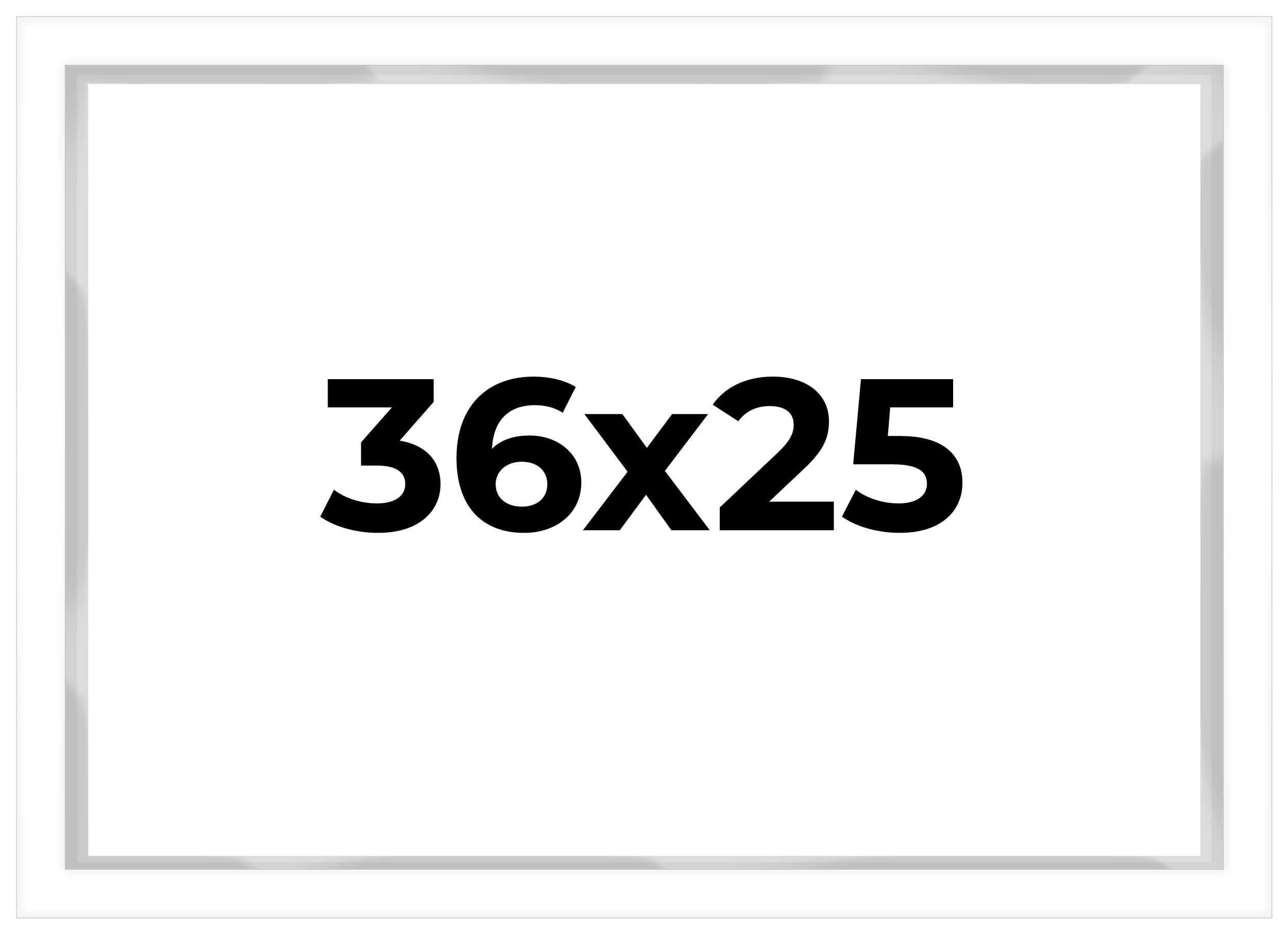 36x25 White Shadow Box Display Frame - 1 Inch Deep, 1.5 Inch Wide Moulding with Shatter-Resistant Acrylic, Acid-Free Foamboard Backing & Hanging Hardware - Perfect for Memorabilia, Artwork, and 3D Keepsake Display