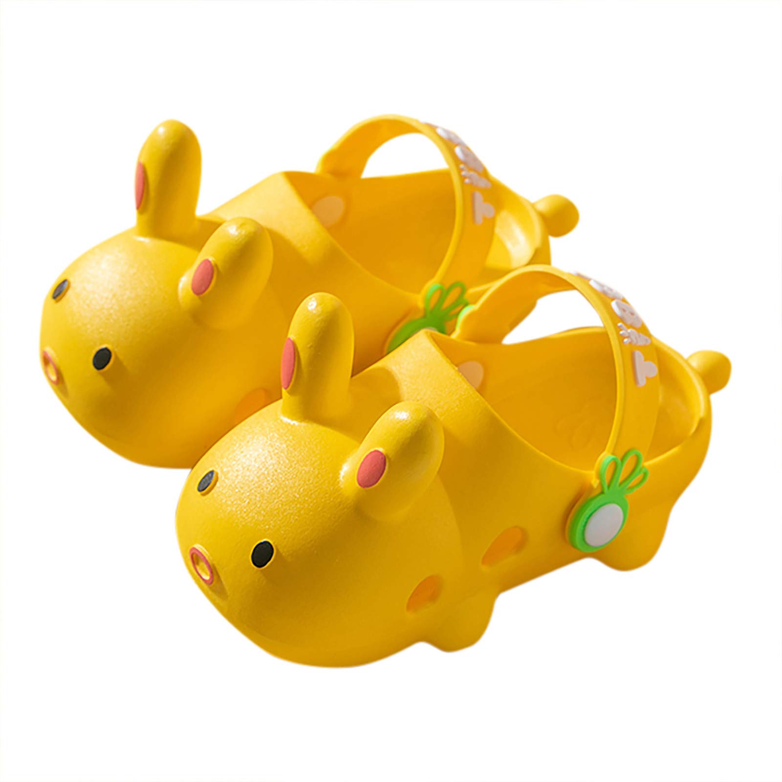Girls Boys Soft Cartoon Rabbit Slippers - Beach & Play Shoes Size 8