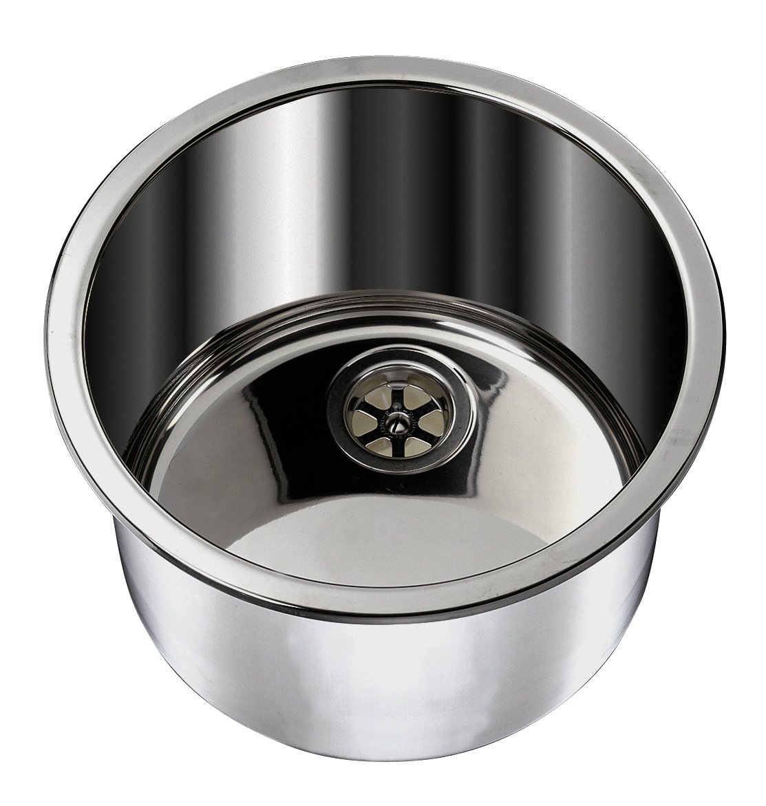 Premium Stainless Steel Brushed Finish Marine Cylinder Sink - Durable & Corrosion-Resistant for Kitchen, Bathroom, or Outdoor Use