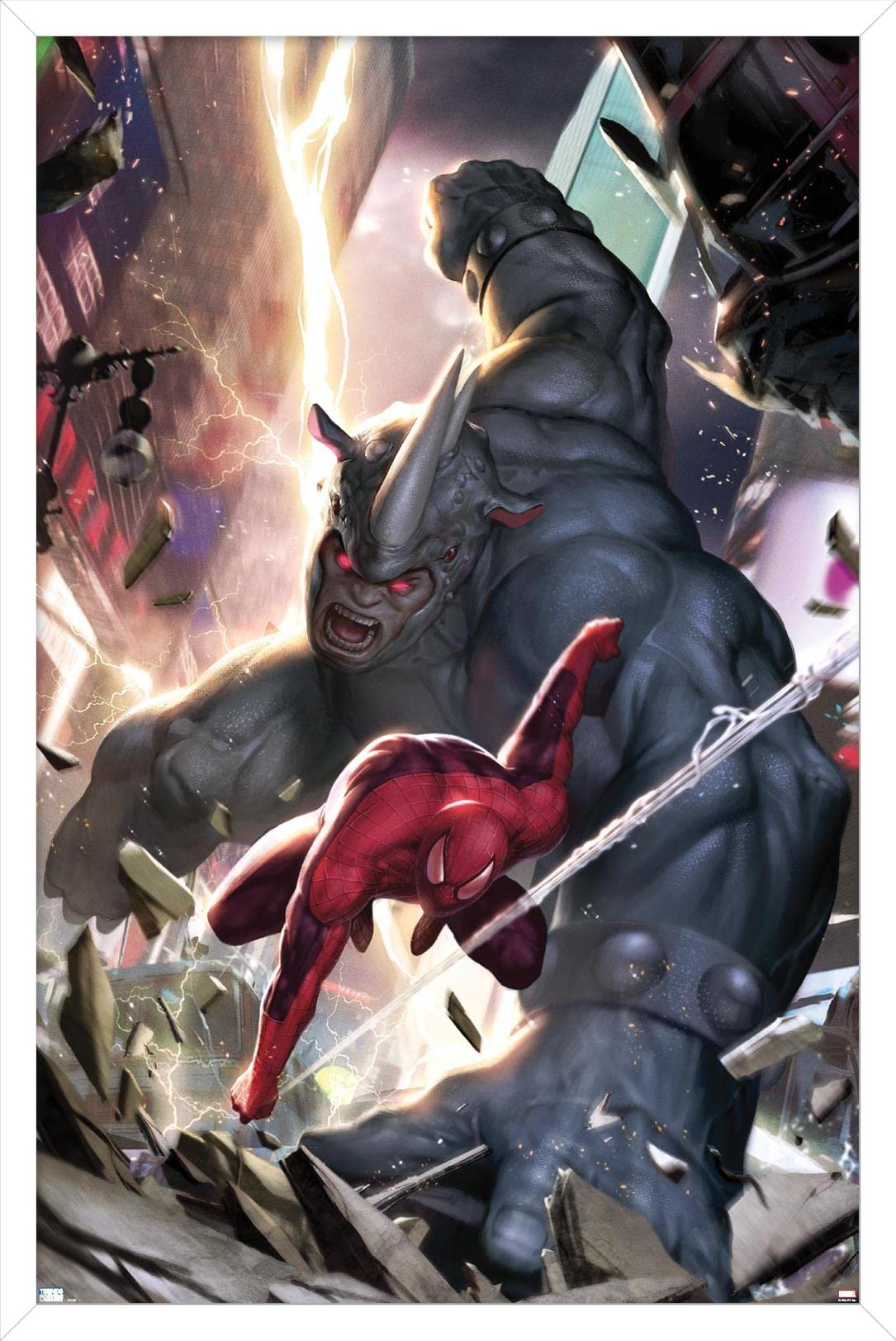 Marvel Comics Spider-Man vs Rhino & X-23 #10 Wall Poster - 22.4