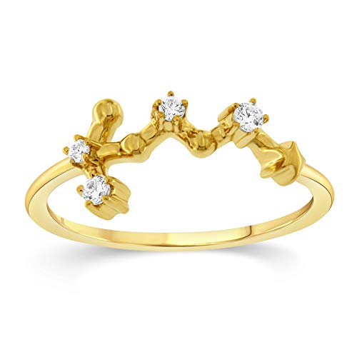 VIRGO- Yellow Gold Over Sterling Silver