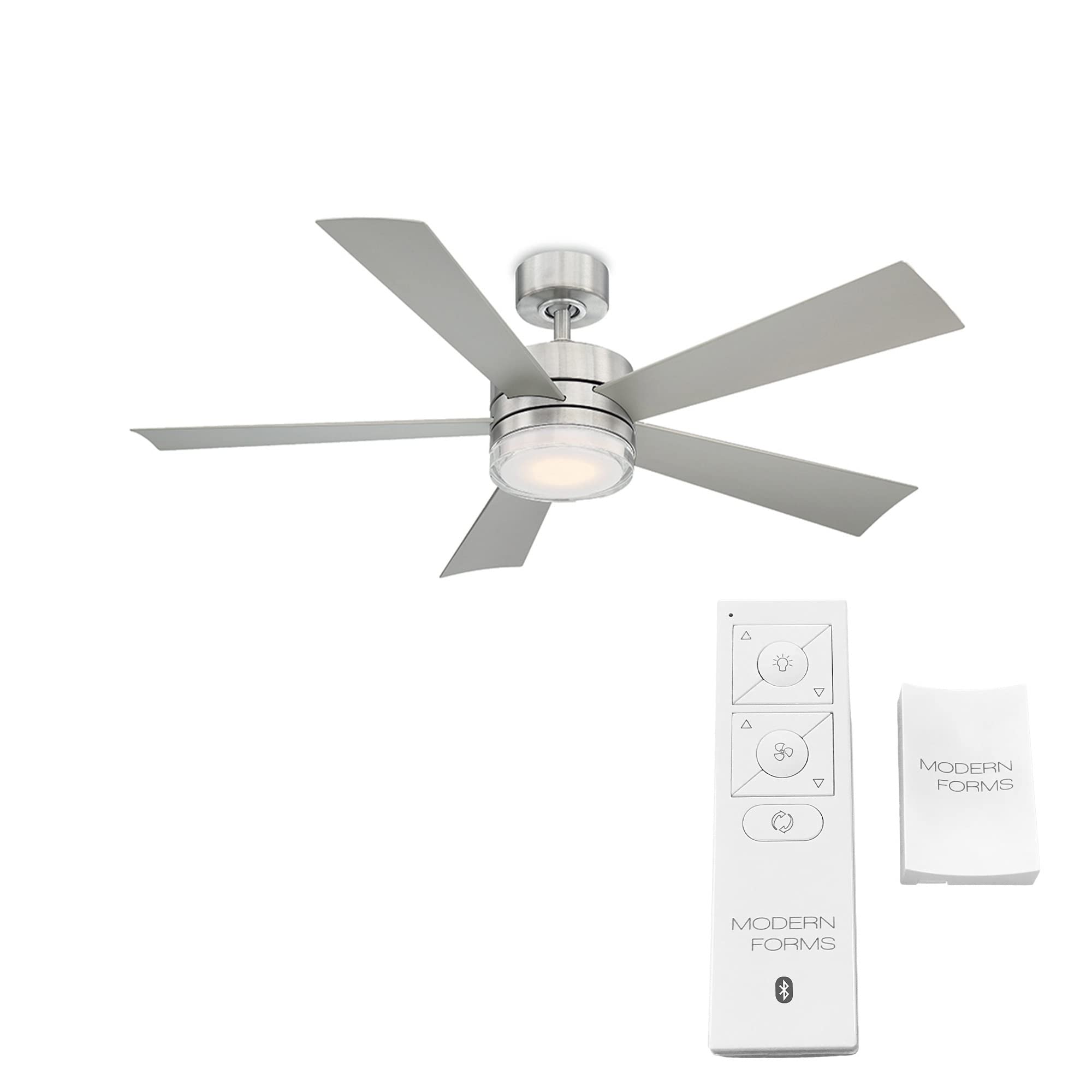 Wynd Smart 52-Inch Indoor/Outdoor Ceiling Fan with 3000K LED Light, Remote Control, Alexa & Google Assistant Compatibility, iOS/Android App Integration for Home, Office, and Patio Use