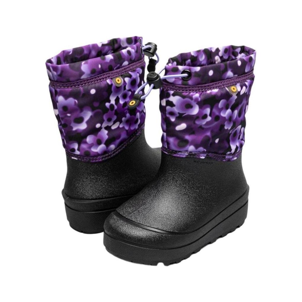 BOGS Kids' Snow Shell Boots - TROPADELIC Floral Waterproof Winter Boots for Boys & Girls | Outdoor Snow Play, Hiking & Cold Weather Activities