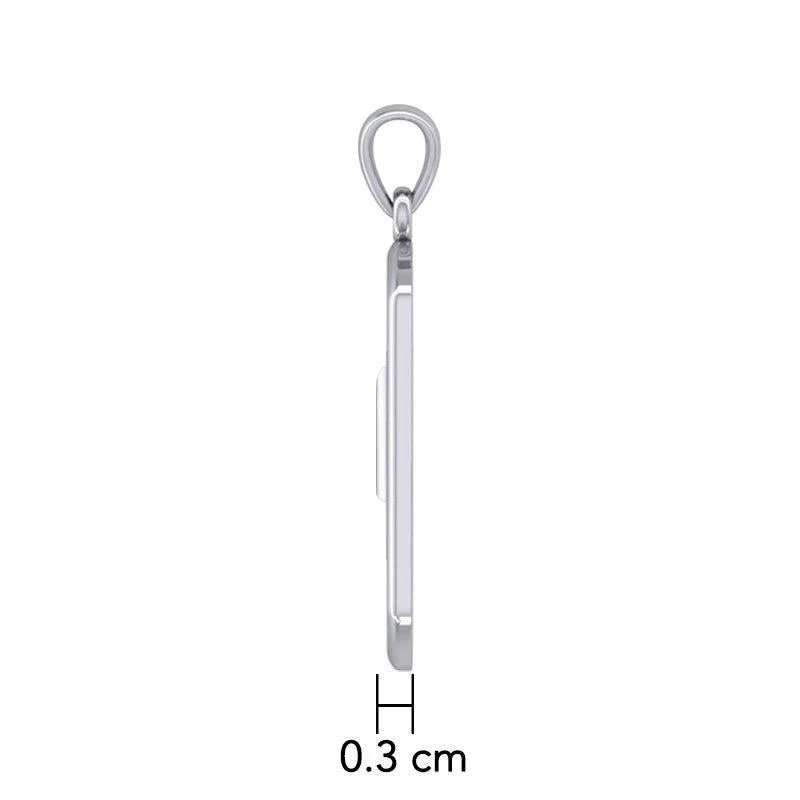 TPD6048 Genuine Sterling Silver Pendant with Natural Stone - Elegant Necklace for Women, Perfect for Gifts, Parties & Everyday Wear