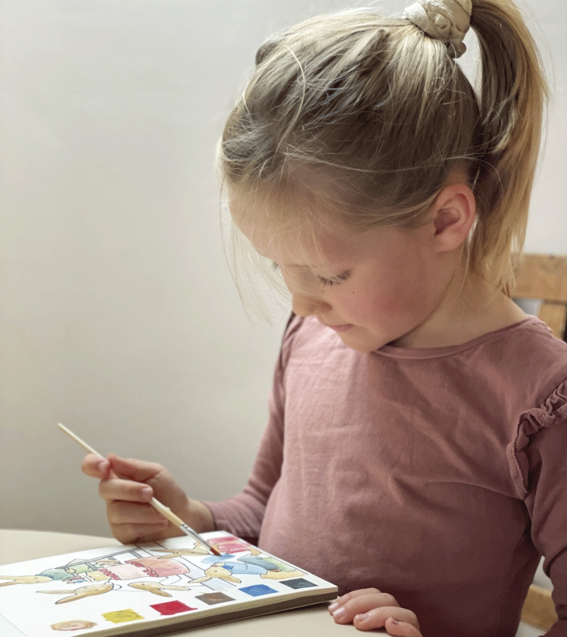 Egmont Painting Coloring Book for Adults & Kids - Relaxing Art Therapy & Creative Fun for Stress Relief, Mindfulness & Family Bonding