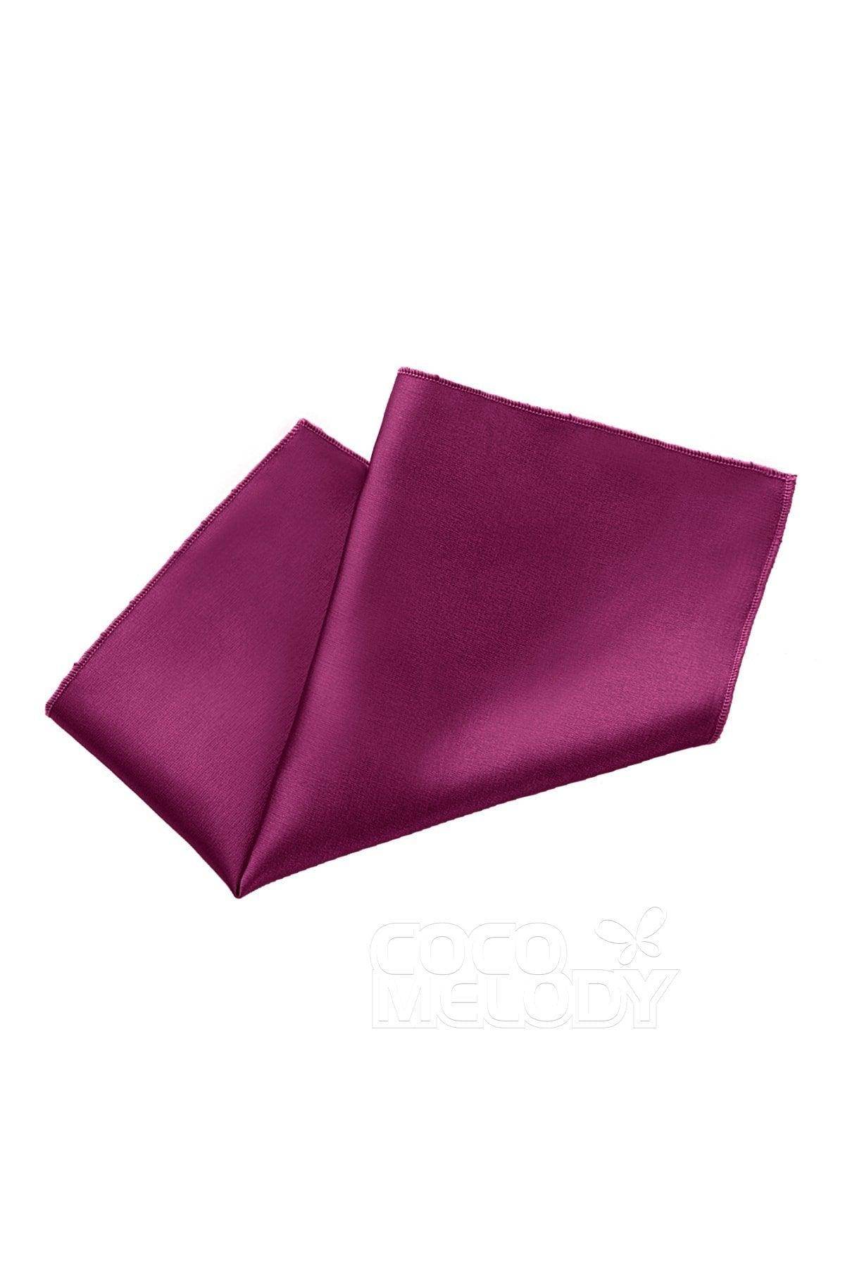Luxury Elastic Silk Satin Pocket Square CZ170019 - Elegant Men's Accessory for Weddings, Business & Formal Events