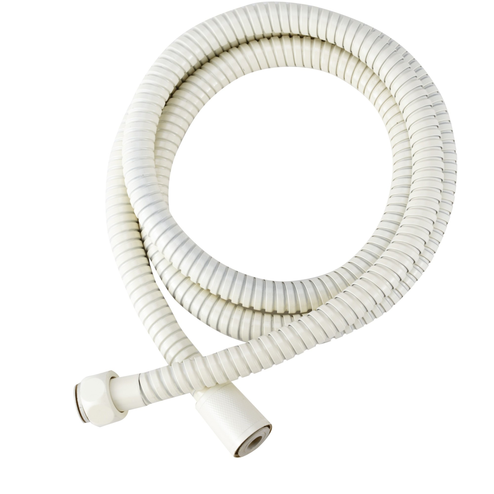 Dura Faucet DF-SA200-BQ RV 60-inch Flexible Stainless Steel Handheld Shower Head Hose in Bisque Parchment - Perfect for RVs, Campers, and Small Bathrooms