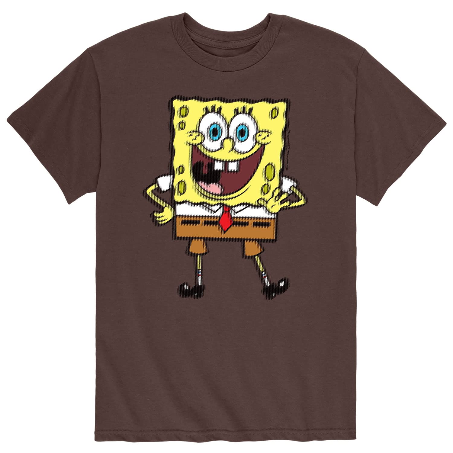 Spongebob Squarepants Graphic T-Shirt for Men - Funny Greetings Short Sleeve Cotton Tee - Casual Wear, Cosplay & Gift for Cartoon Fans