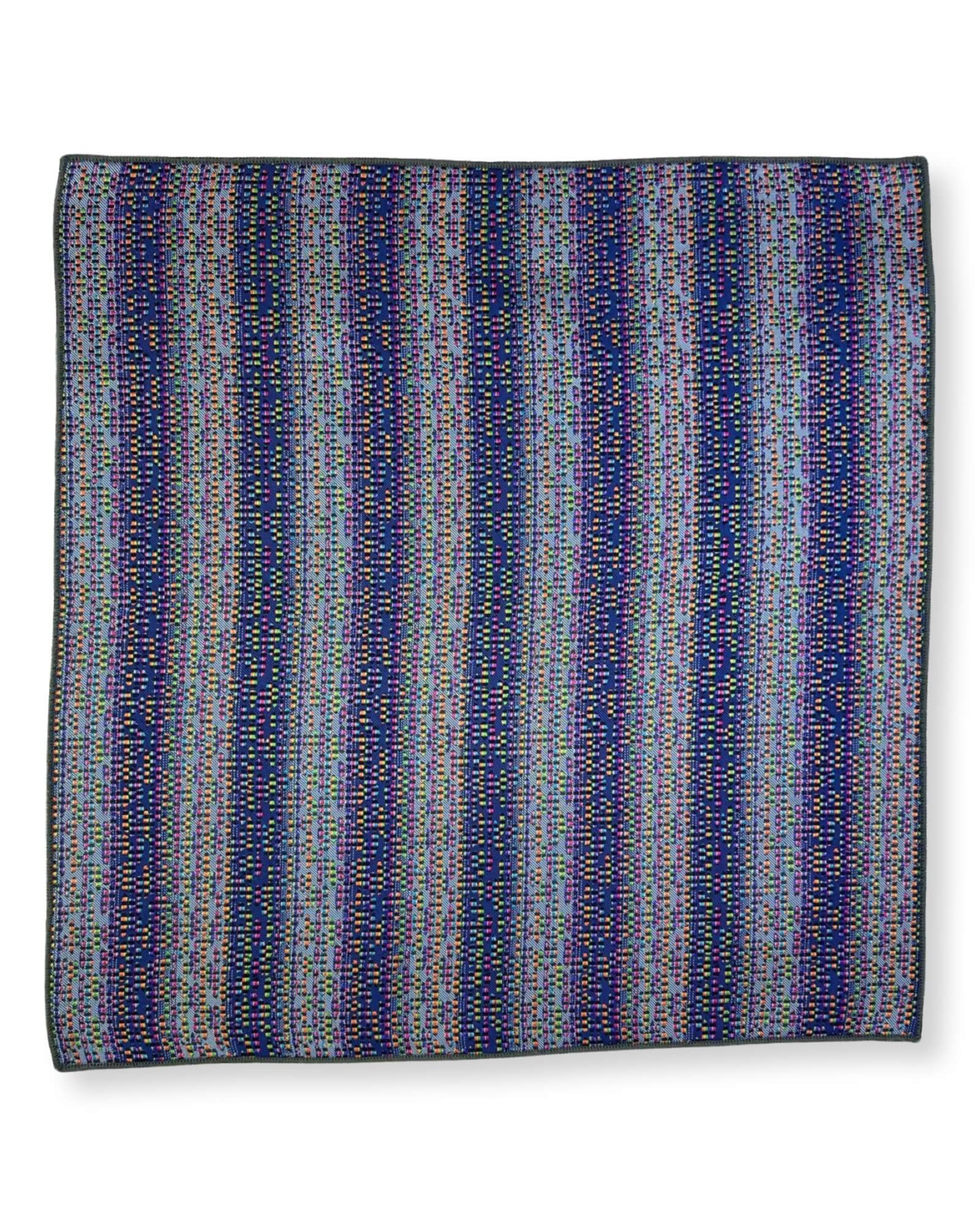 DÉCLIC Noisy Stripe Hanky - Assorted Colors Fashion Bandana for Women & Men - Perfect for Music Festivals, Outdoor Activities and Vintage Style Accessories