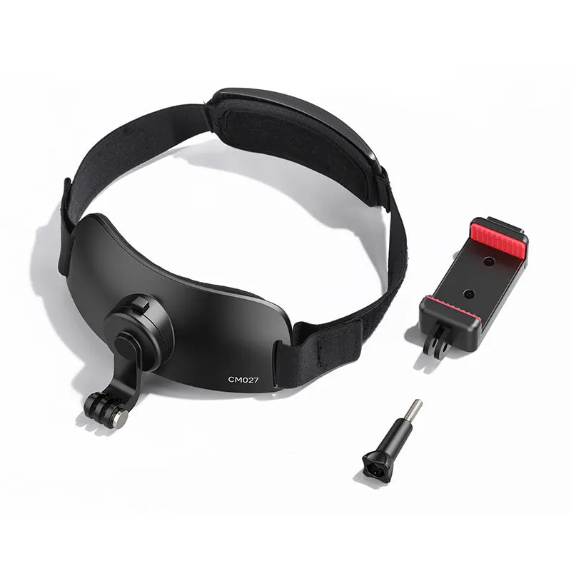 Ulanzi CM027 Go Quick II Head Strap Mount for GoPro, Action Camera & Smartphone - Adjustable & Secure Hands-Free Recording for Vlogging, Cycling, Hiking & Outdoor Adventures