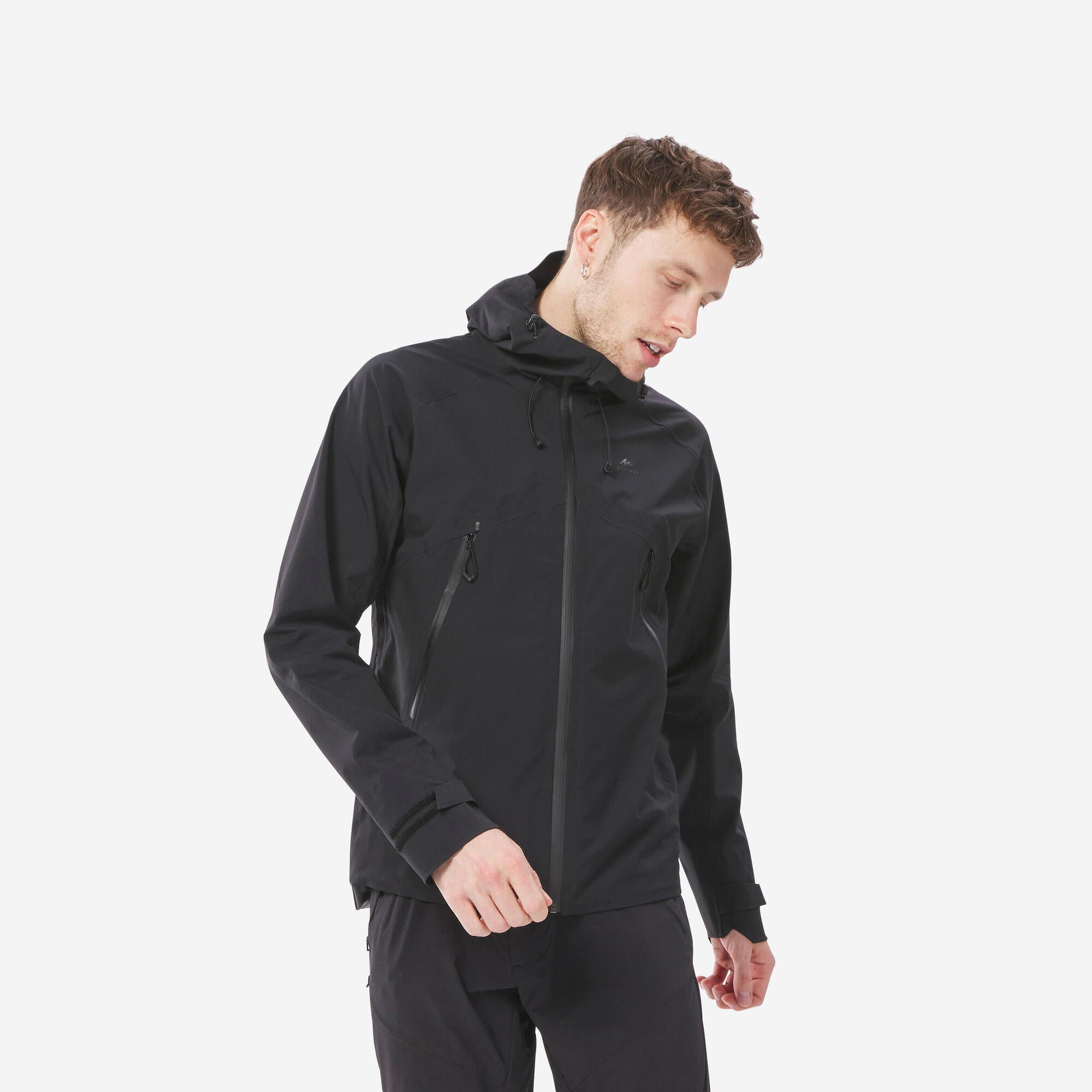 Quechua Men's MH500 Lightweight Waterproof Hiking Jacket - Outdoor Trekking, Camping & Mountain Climbing Gear