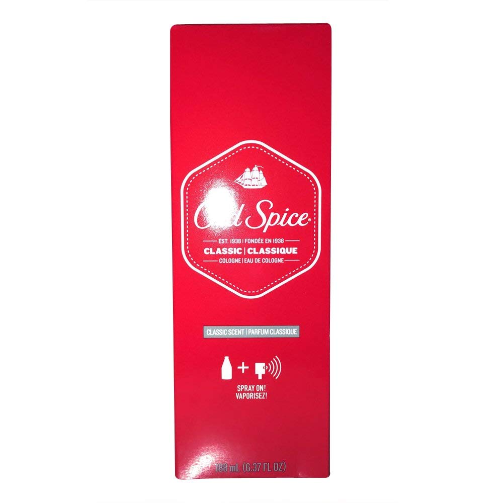 Old Spice Classic Cologne Spray for Men - 6.37 oz (Pack of 12) | Fresh & Masculine Fragrance | Perfect for Daily Wear, Work & Special Occasions