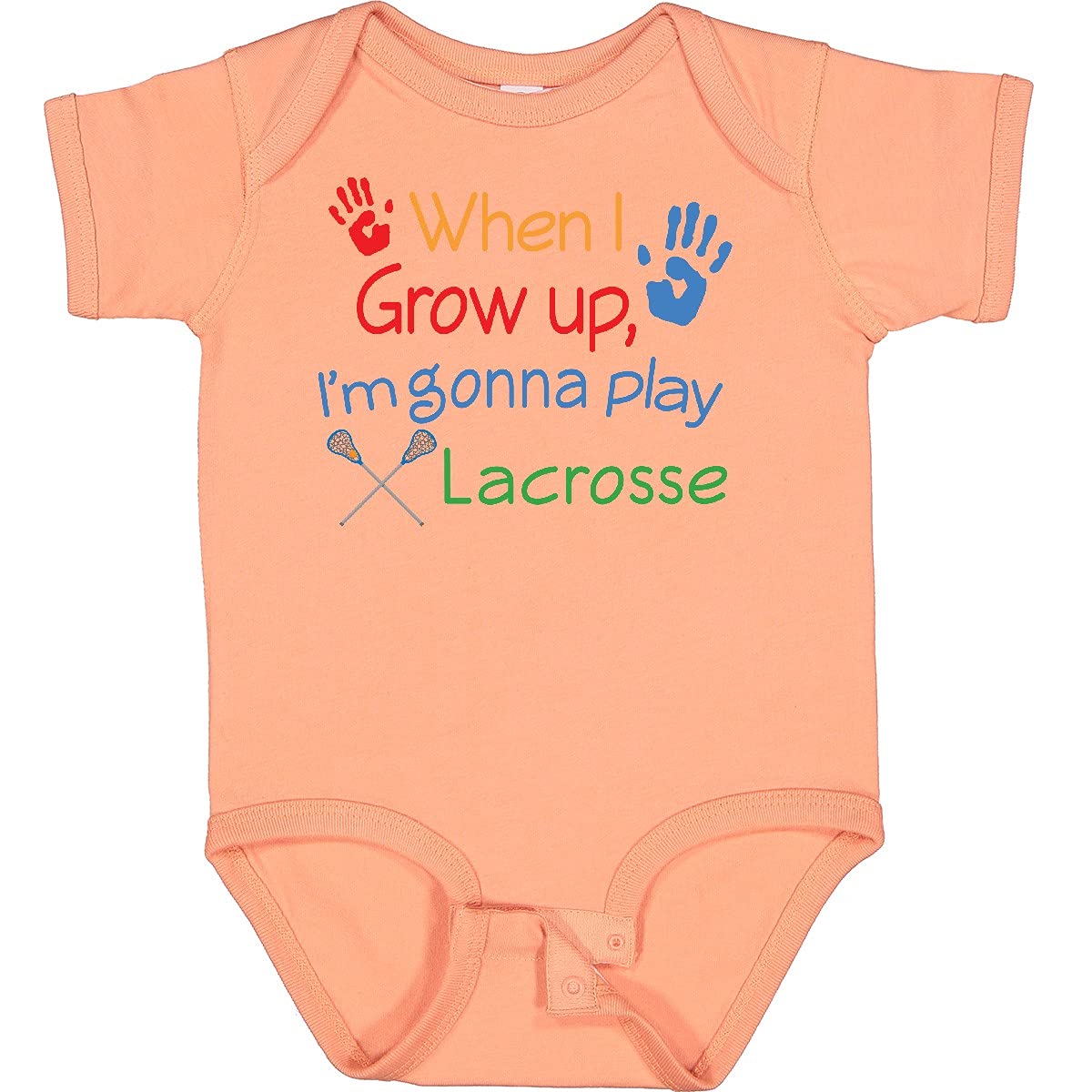 Inktastic Lacrosse Baby Bodysuit - Soft Cotton Onesie for Newborns & Infants - Perfect for Game Day, Family Photos & Everyday Wear
