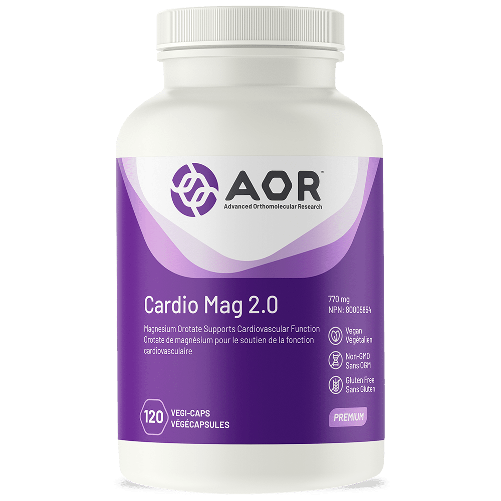 Aor Cardio Mag 2.0 Magnesium Supplement - 120 Capsules for Heart Health & Muscle Support | Essential for Athletes & Active Lifestyles
