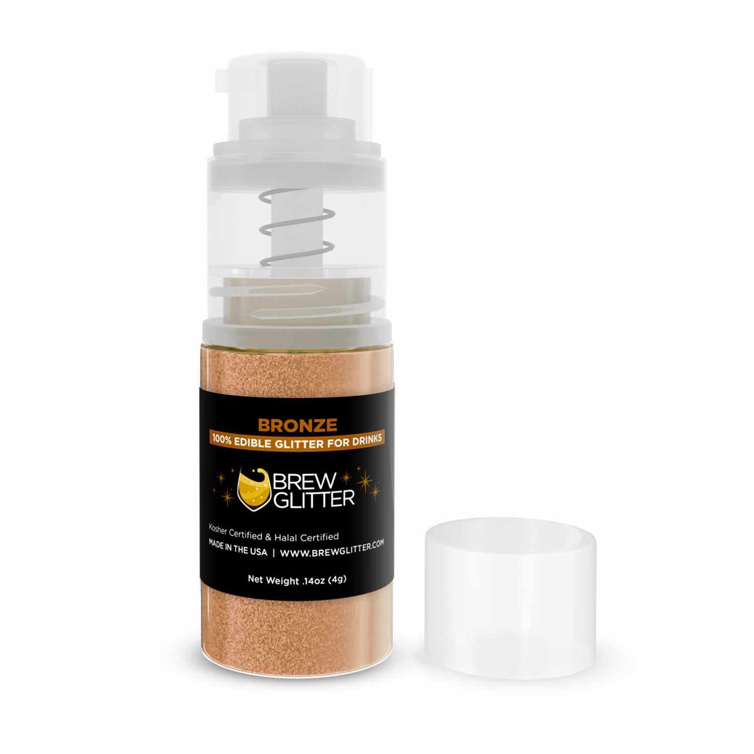 Wholesale Bronze Beverage Glitter Mini Spray Pump - Perfect for Cocktails, Mocktails & Party Drink Decorations
