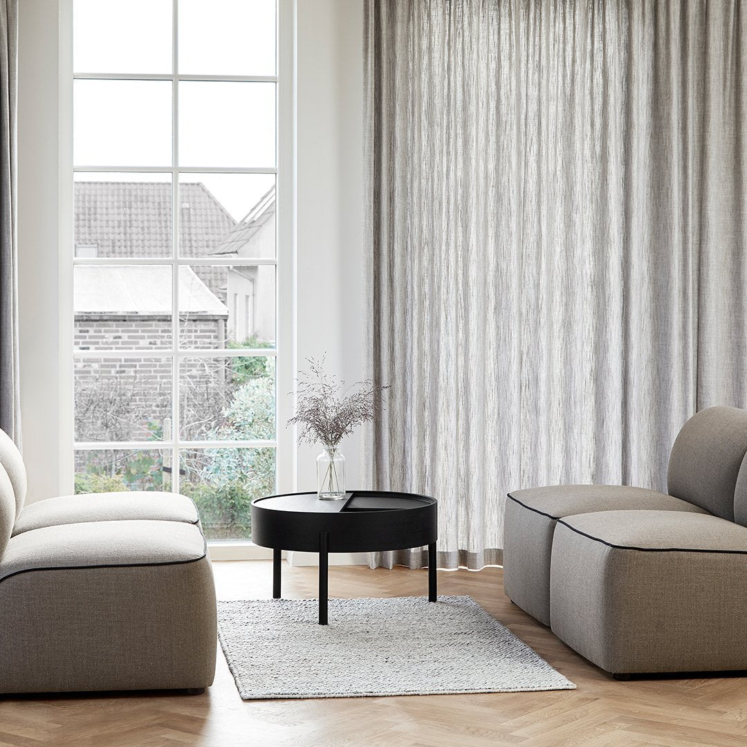 Modern Arc Coffee Table - Sleek Mid-Century Design for Living Room, Lounge & Office - Perfect for Home Decor & Small Spaces