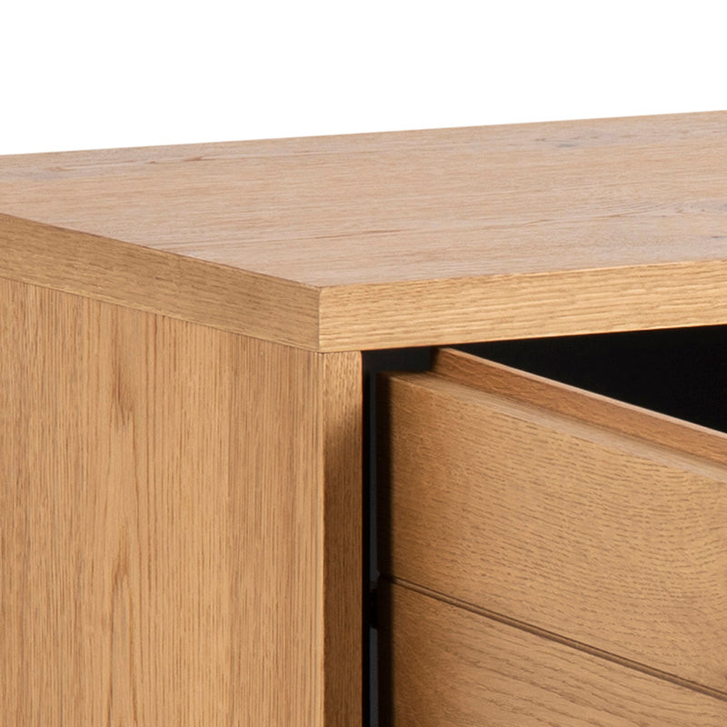 Laneya 150cm Sideboard Buffet Cabinet - Solid Wild Oak Wood Storage Console for Dining Room & Living Room | Perfect for Home Decor, Entertaining & Extra Storage Space