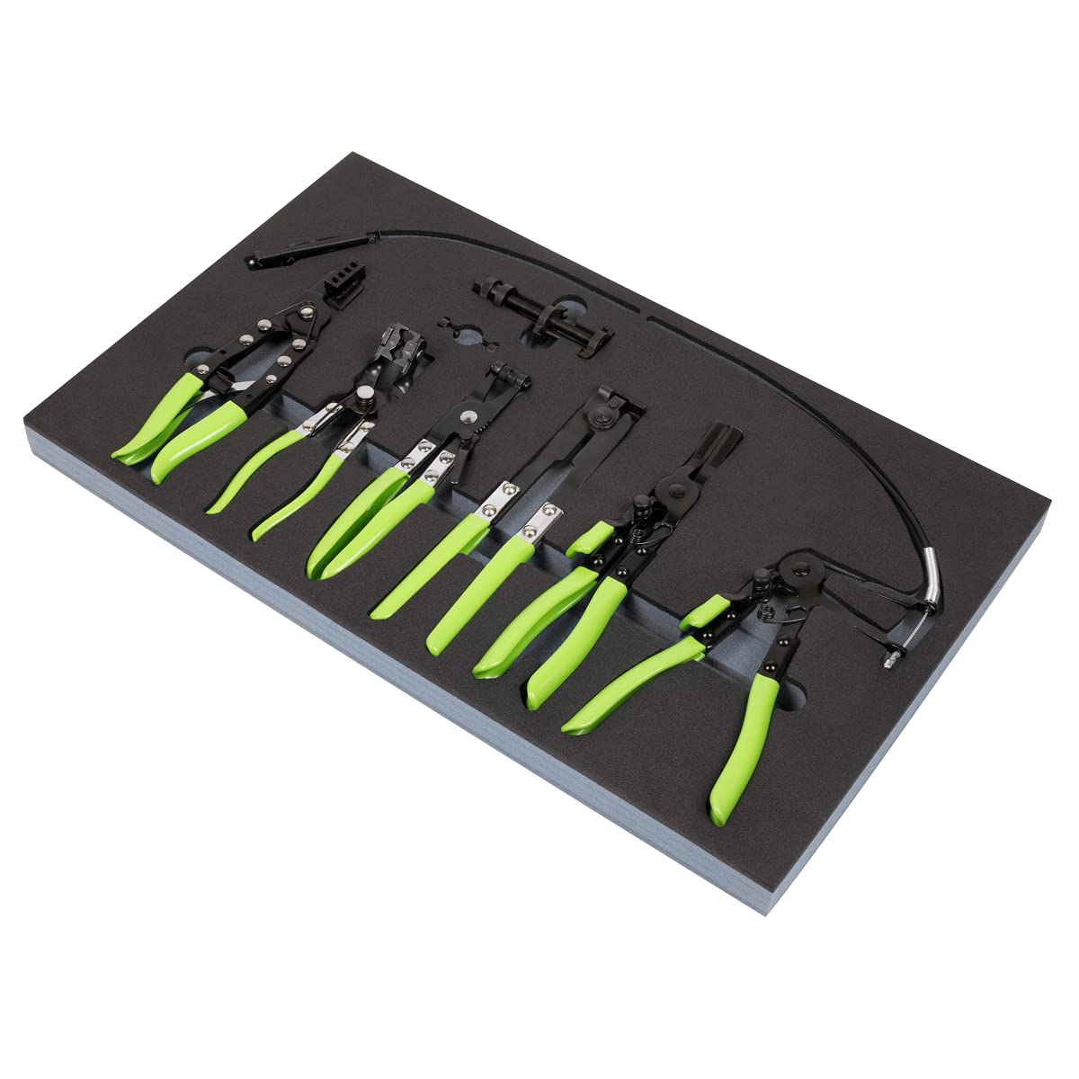 Sealey VS2662 7-Piece Hose Clip Removal Tool Set - Professional Automotive Repair Kit for Clamps & Hoses - Ideal for Mechanics, DIY Car Maintenance & Engine Work