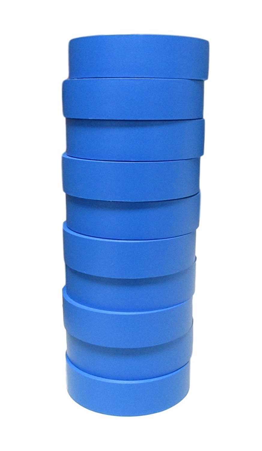 TradeGear Premium Electrical Tape 10-Pack – Blue Matte, Waterproof, Flame Retardant, Strong Rubber Adhesive, UL Listed (600V/80°C) – 60ft x 3/4
