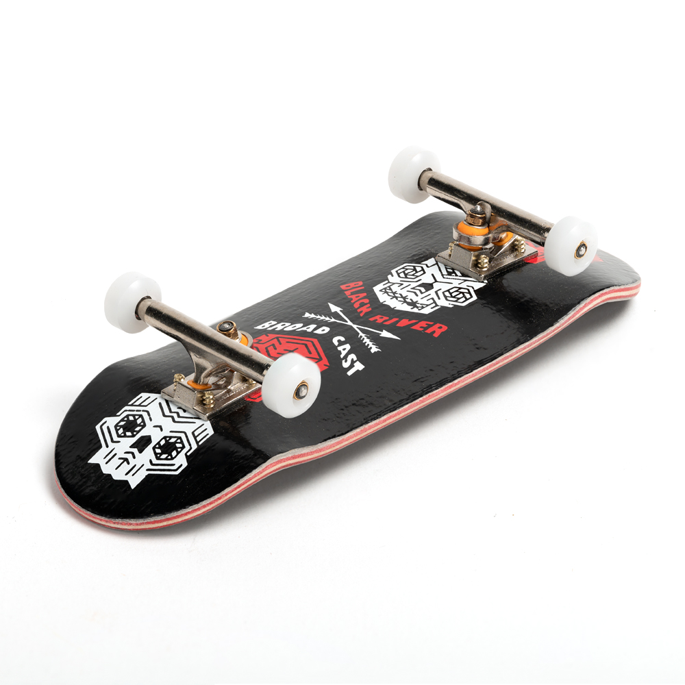 Blackriver Fingerboard Complete - Professional Finger Skateboard with Broadcast Totem Design - Perfect for Skateboarding Enthusiasts & Collectors - Great for Indoor Practice, Office Fun & Gift Giving