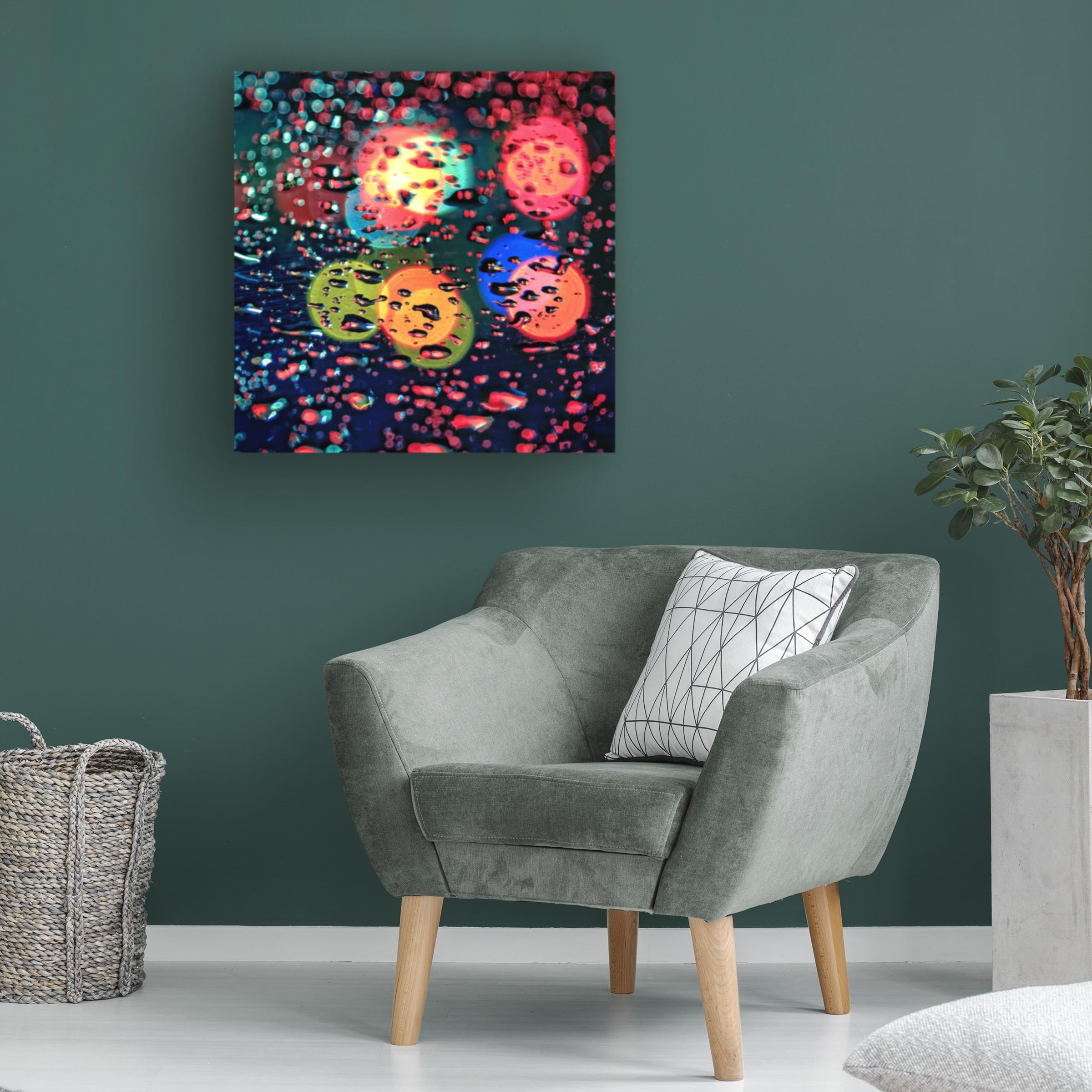 Trademark Fine Art 'Rainy Abstract' Canvas Wall Art Print by Beata Czyzowska - Modern Home Decor for Living Room, Bedroom & Office