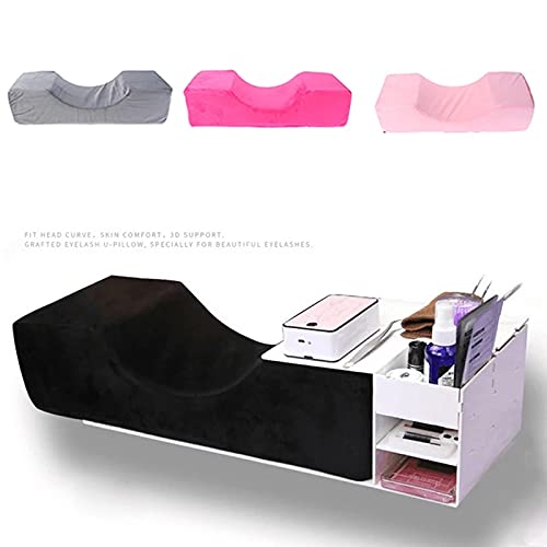 **Soft Memory Foam Eyelash Extension Pillow with Pocket - Neck Support for Lash Grafting & Makeup - Perfect for Salon & Home Use**
