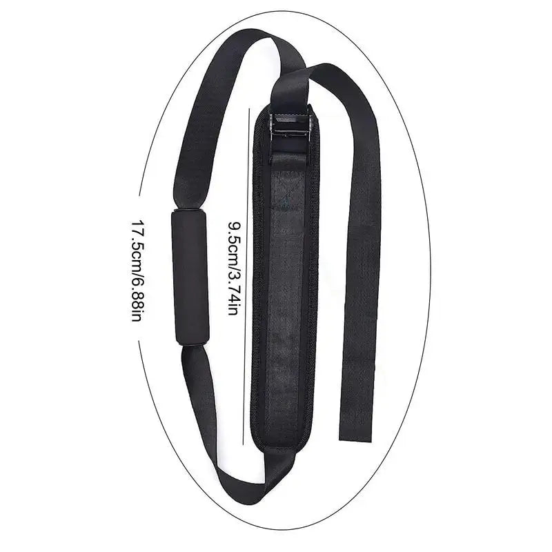Nordic Hamstring Curl Strap - Adjustable Leg Exercise Belt for Home & Gym Workouts - Perfect for Strength Training, Rehabilitation, and Fitness Enthusiasts
