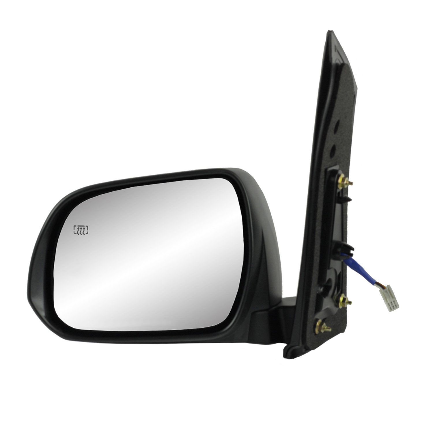 Fit System Textured Black Power Heated Foldaway Driver Side Mirror for Toyota Sienna with PTM Cover (No Spot Mirror) - Perfect for Winter Driving & Enhanced Safety