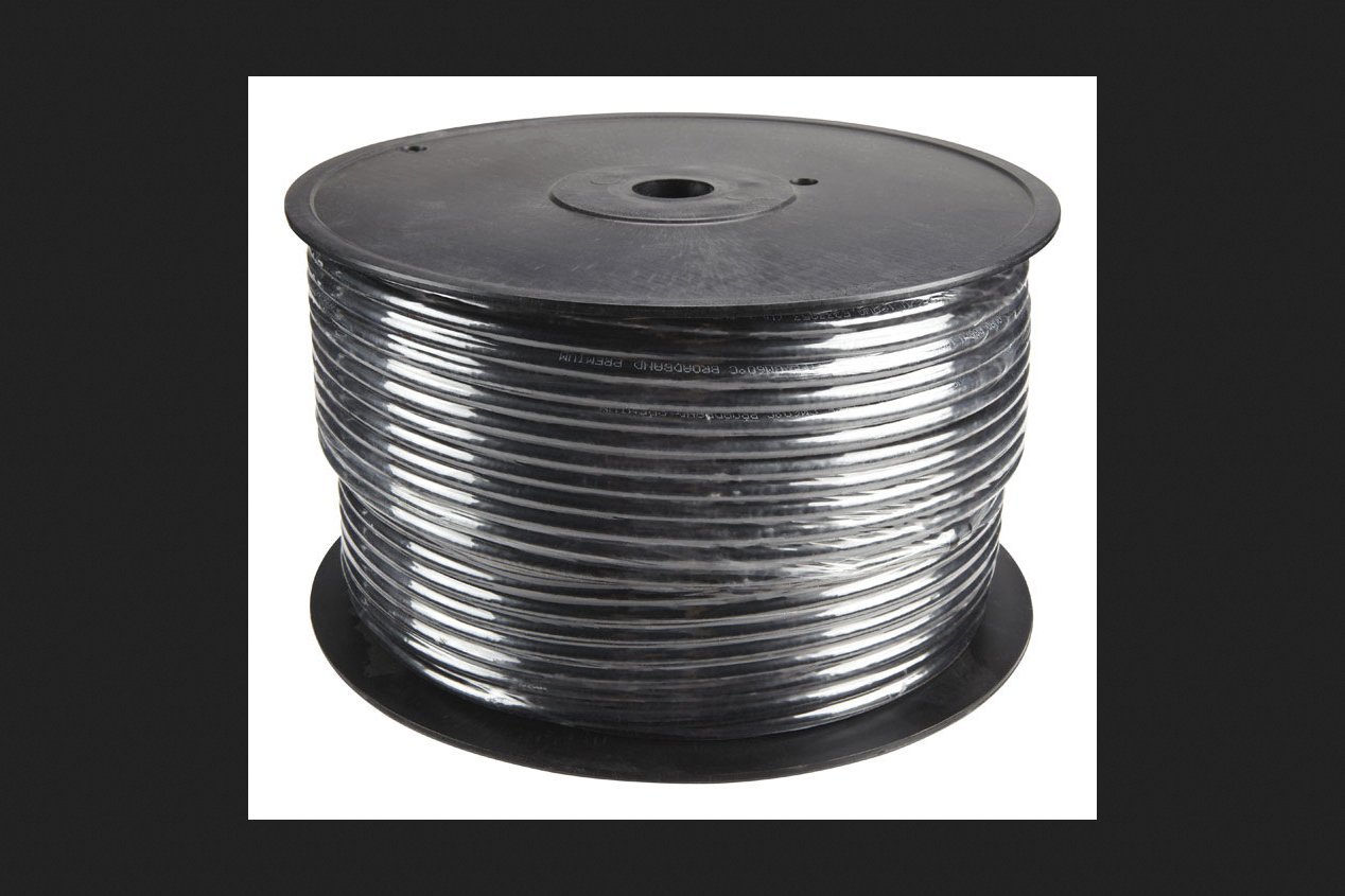 Vanco Shield Coax Cable 500ft Bulk - High Performance RG6 Coaxial Cable for TV, Internet & Satellite - Perfect for Home Theater, CCTV & Outdoor Installations