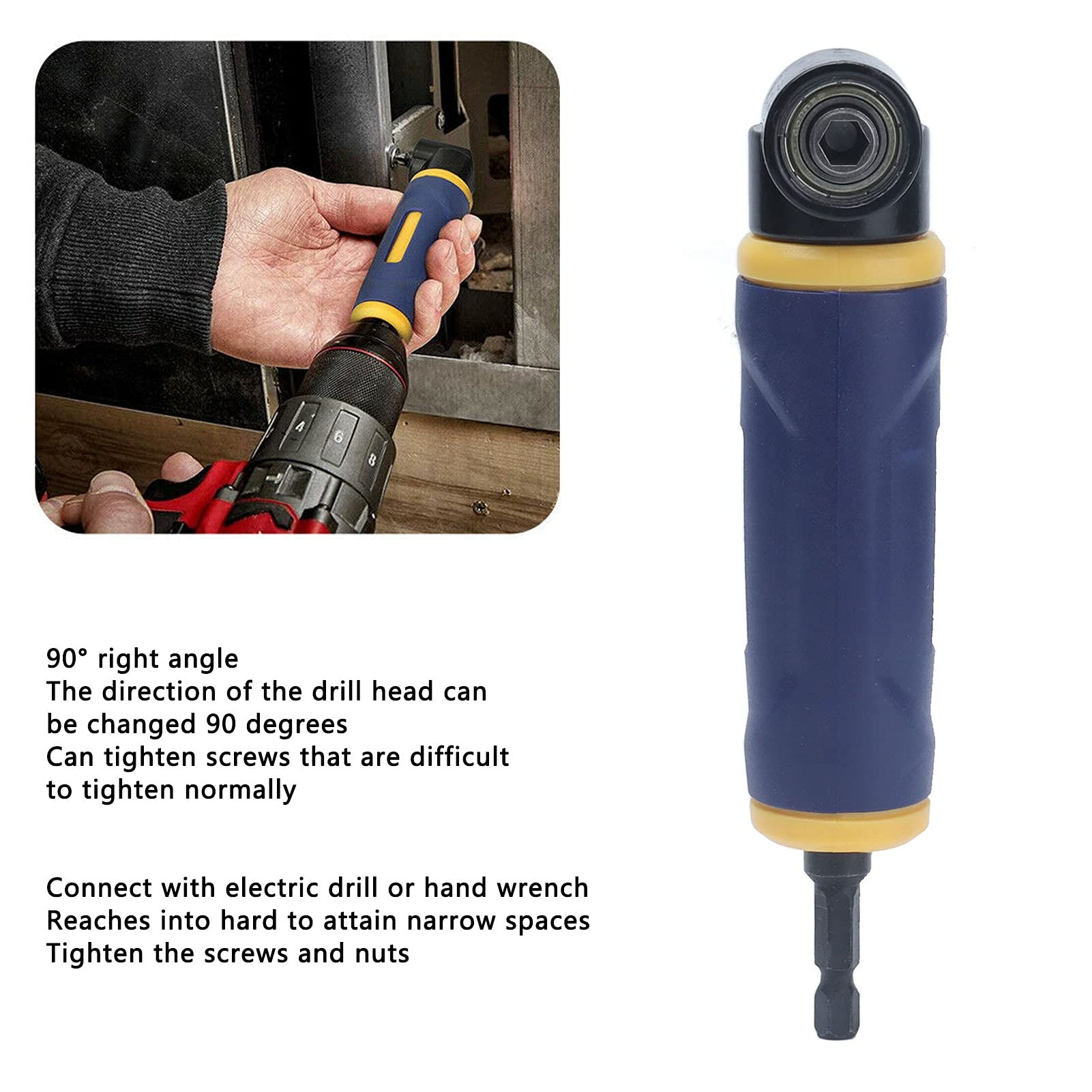 90 Degree Right Angle Air Die Grinder - Powerful Magnetic Drill Attachment for Handheld Wrench | Air-Powered Tool for Metalworking, Automotive Repair & DIY Projects