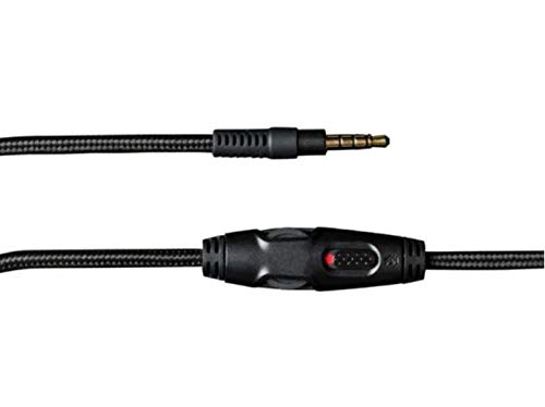 Enza Detachable Aux Cable with In-Line Mute & Volume Control - Compatible with HyperX Cloud Alpha Gaming Headset, Xbox One, Xbox Series X, PS4 & PS5 Controllers - Perfect for Gaming, Streaming & Music Listening