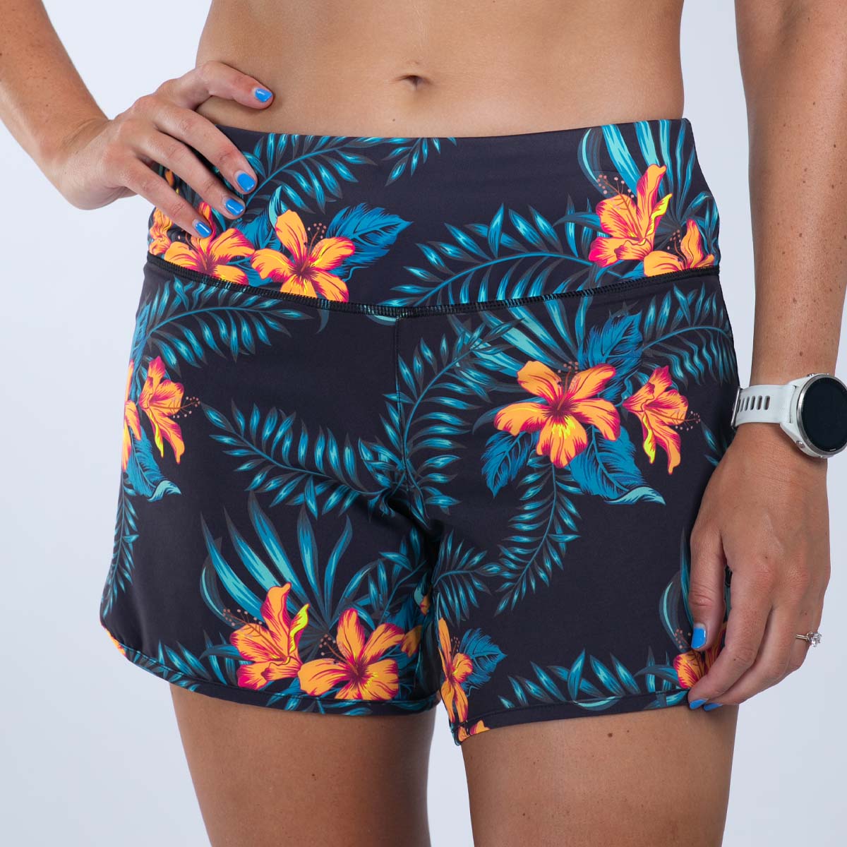 Women's Limited Edition Run 6 Shorts - Lightweight Running Shorts for Women with Hula Print | Perfect for Jogging, Gym Workouts & Summer Activities
