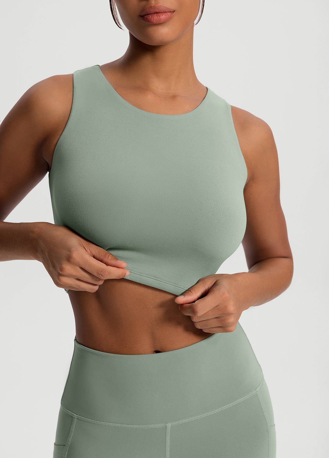 High Neck Cropped Tank Top for Women - Summer Fashion Stretch Fit Workout Yoga Tops - Perfect for Gym, Running & Casual Wear