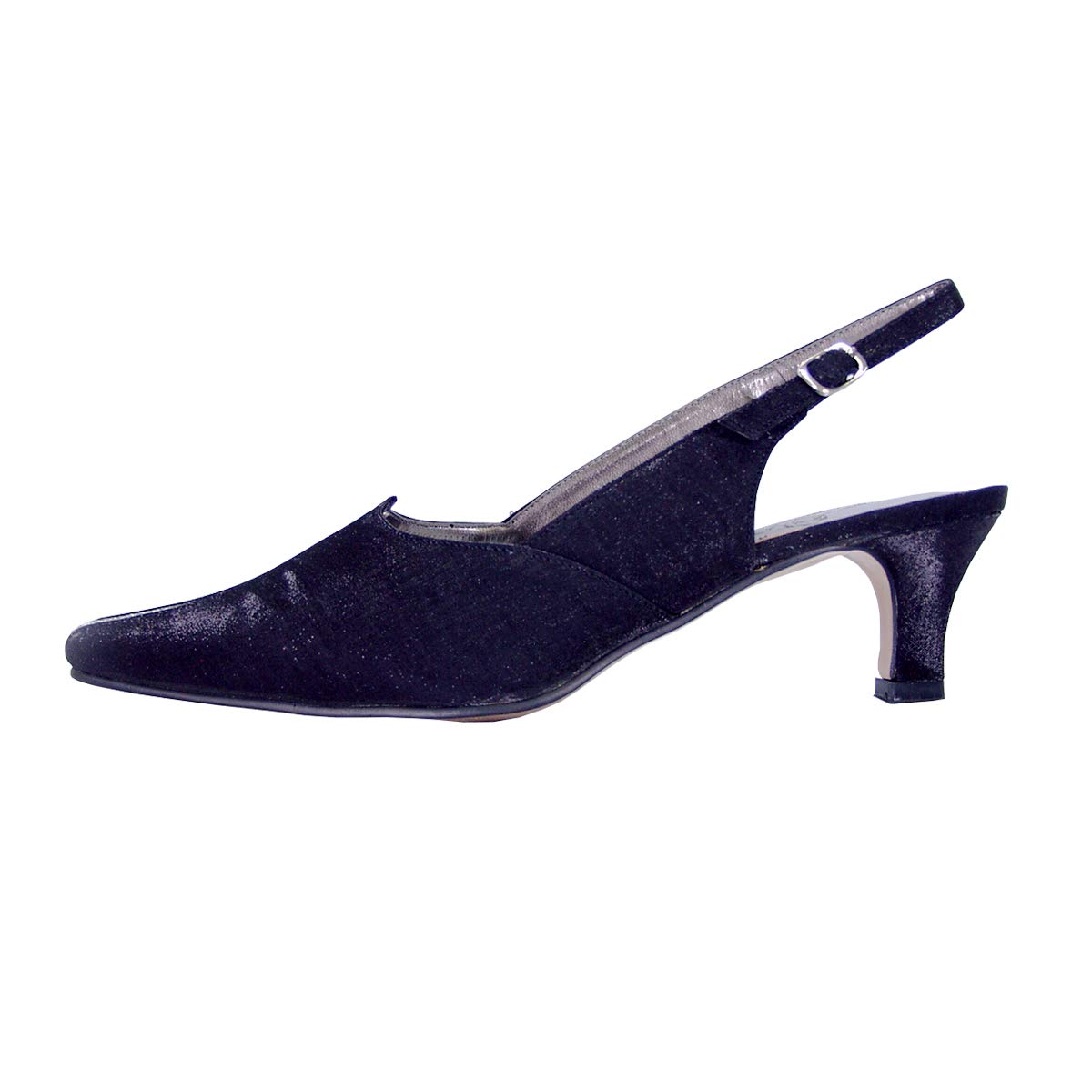 Floral Print Alexis Women's Wide Width Slingback Dress Shoes - Comfortable Heels for Wedding, Party & Office Wear