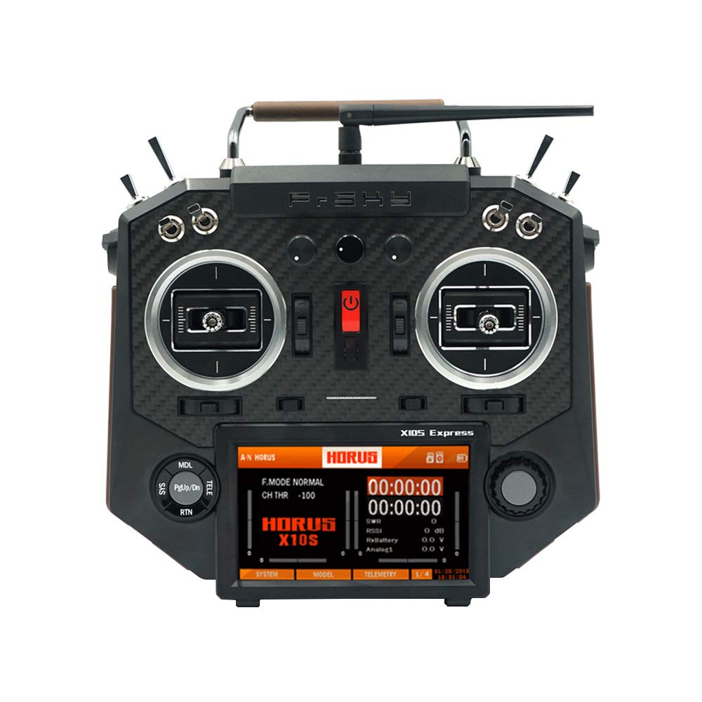 FrSky Taranis X10S Express 16CH RC Radio Transmitter for Gliders & Fixed-Wing Aircraft - Carbon Fiber Edition | Perfect for FPV Drones, RC Planes & Model Aviation Enthusiasts