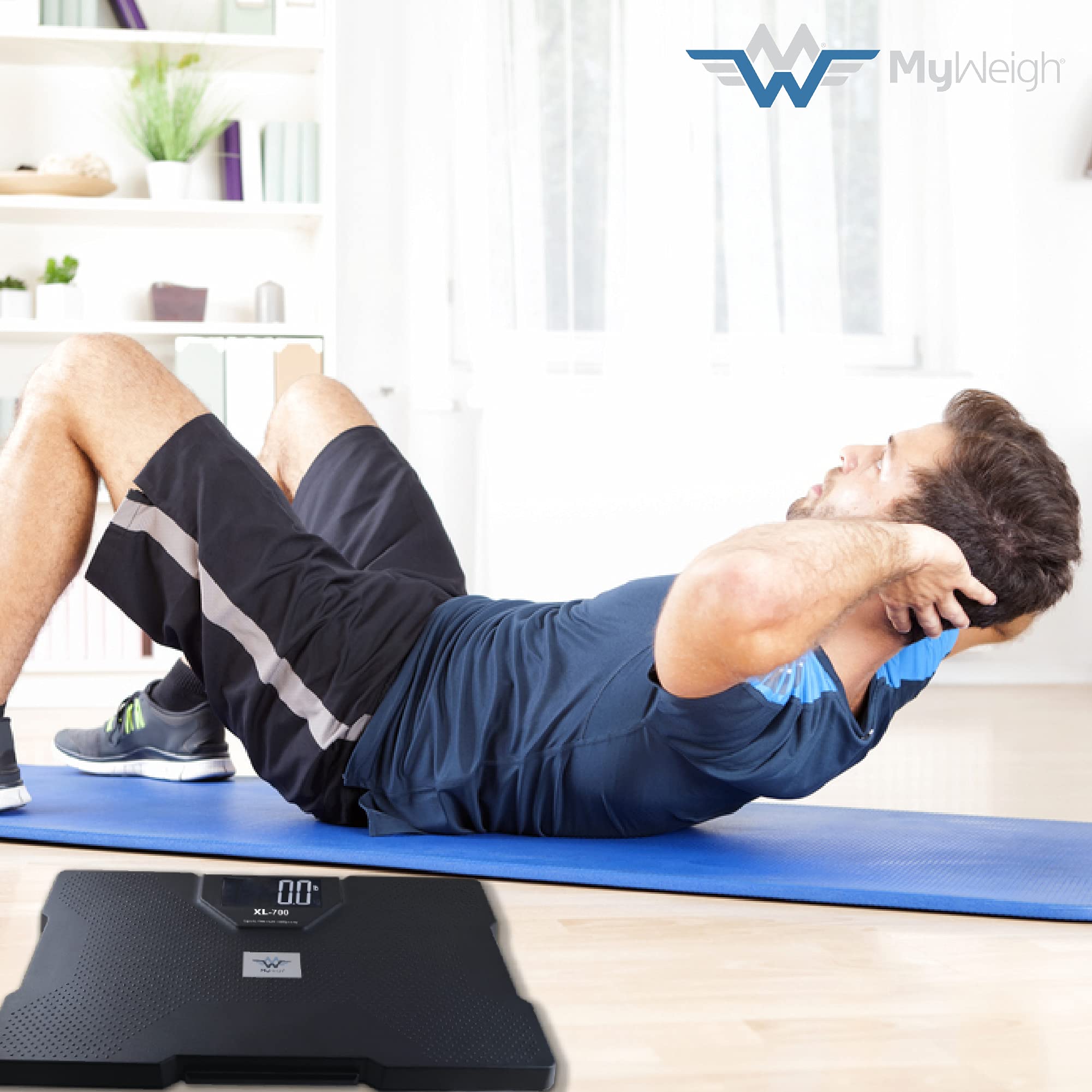 My Weigh XL-700 Digital Talking Bathroom Scale - 700 lb/320 kg Capacity - Voice Announcement for Visually Impaired - Perfect for Home, Gym & Healthcare Use