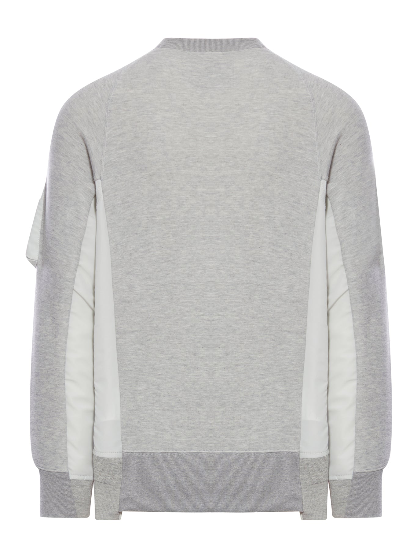 Stylish Crewneck Sweatshirt with Nylon Inserts - Comfortable & Trendy for Casual Wear, Gym, and Outdoor Activities