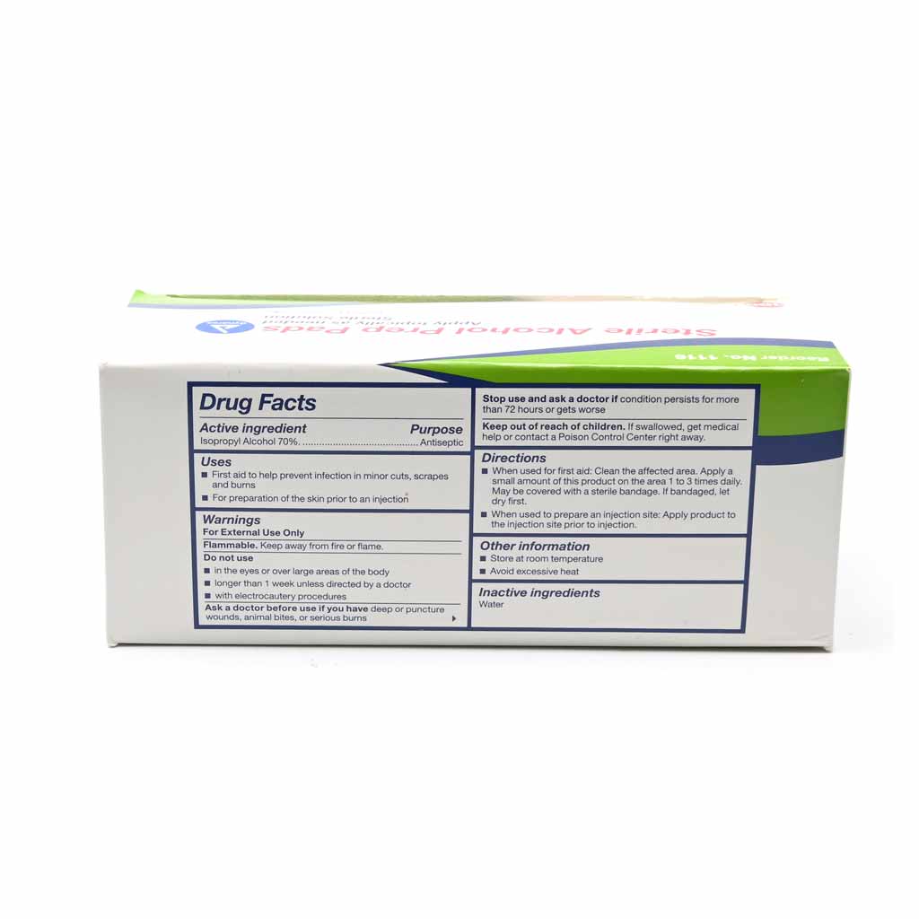 Alcohol Prep Pads - 200 Count Large Sterile Wipes for First Aid, Medical Use & Tattoo Aftercare | Dynarex Brand | Disinfecting Wipes for Skin Prep, Injection Sites & Wound Cleaning