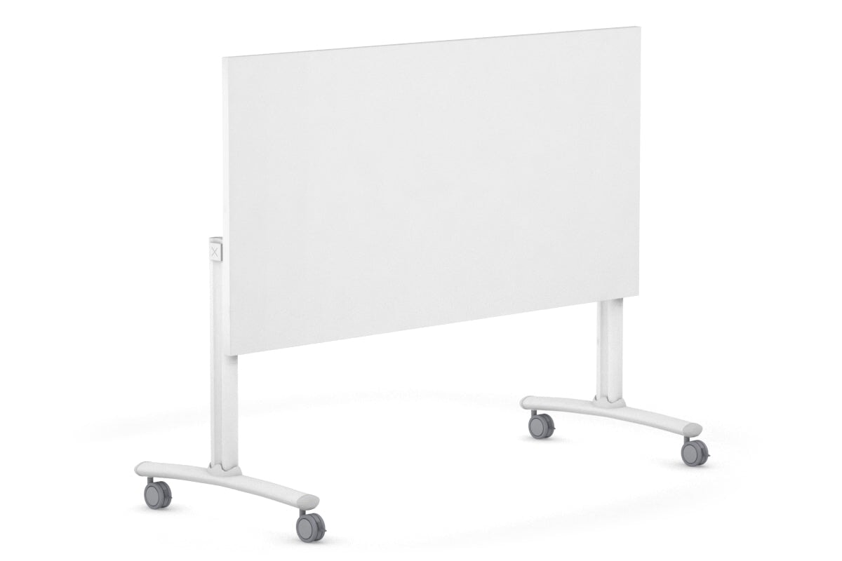 Folding Flip Top Mobile Meeting Room Table with Wheels - 1200L x 800W Domino Style - Perfect for Office, Conference Room & Home Workspace