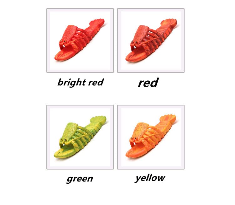Lobster Slippers for Women & Men - Comfortable Fish Shoe Sandals with Non-Slip Sole | Fun Animal-Themed House Slippers for Beach, Pool, and Home Relaxation