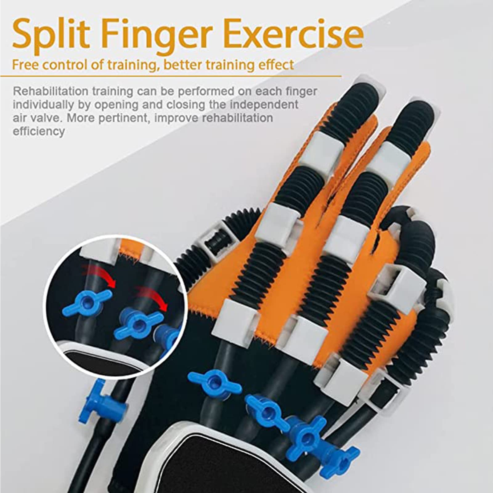Electric Pneumatic Finger Rehabilitation Gloves - Hand Massager & Function Training Equipment for Stroke, Arthritis & Hand Dysfunction Patients (Right Hand) - Improve Grip Strength & Mobility for Daily Activities