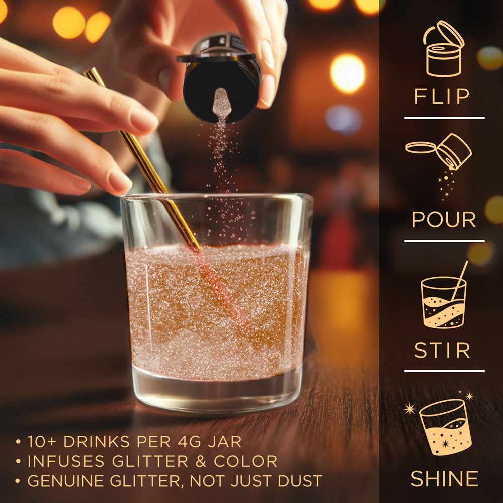 Premium Copper Brew Glitter® - Private Label Cosmetic Glitter for Soap, Bath Bombs & DIY Crafts - Vegan, Cruelty-Free & FDA Approved for Safe Beauty & Crafting Use
