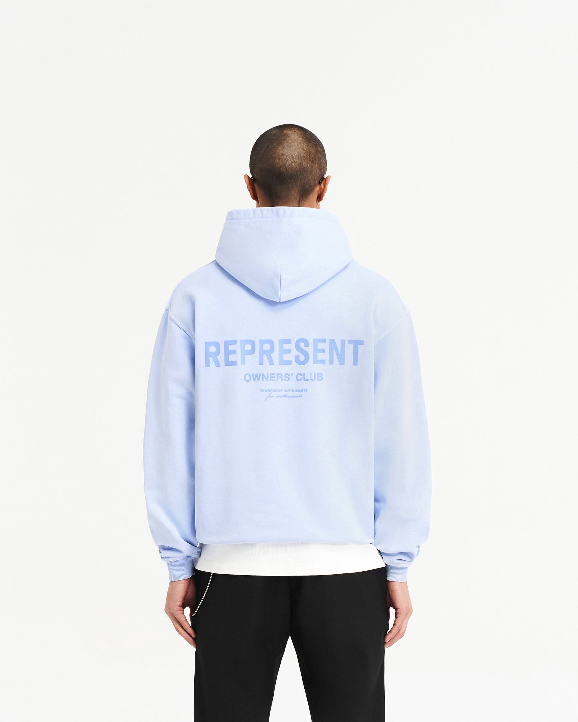 Represent Owners Club Hoodie - Vista Blue | Premium Streetwear Pullover for Men & Women | Perfect for Casual Wear, Gym & Outdoor Activities