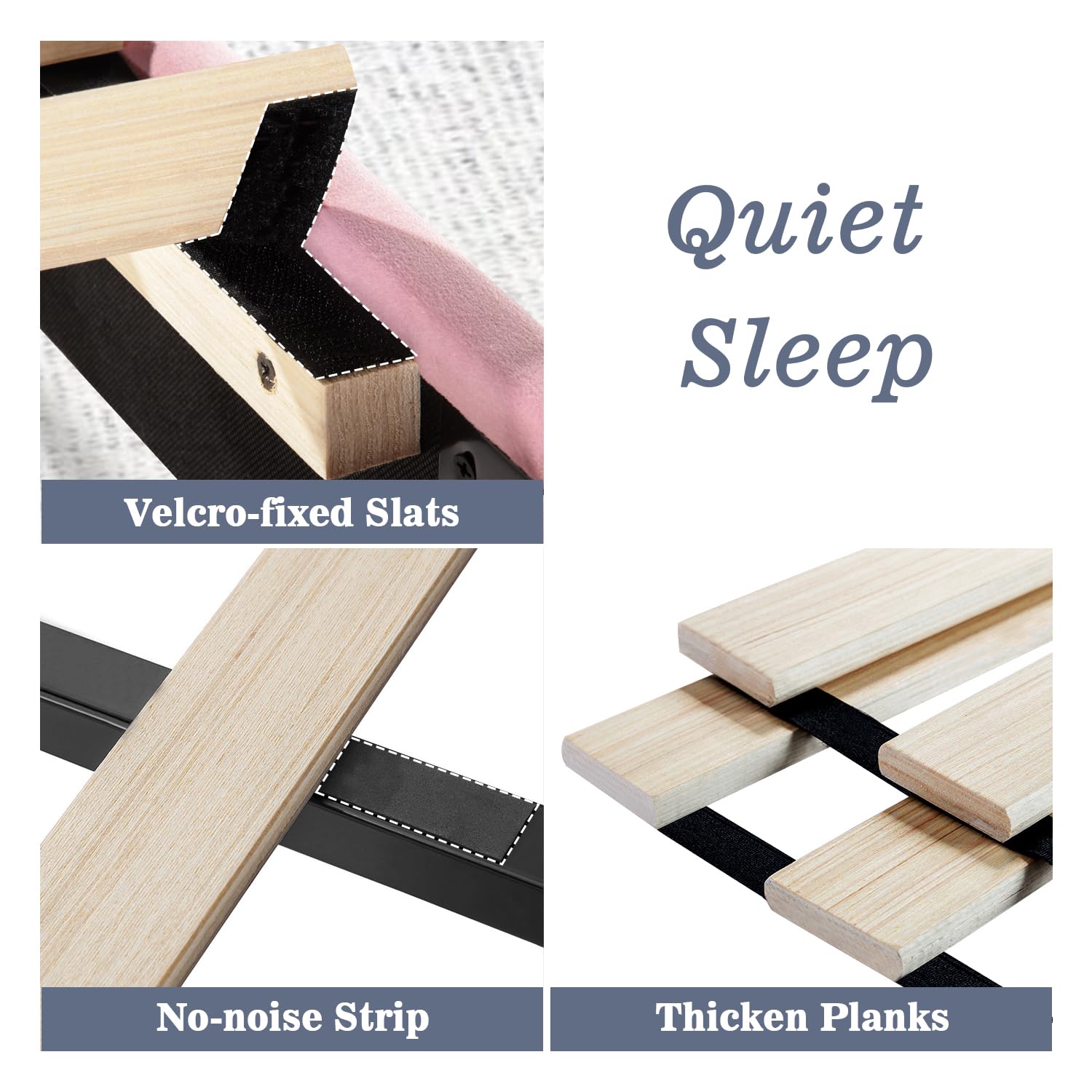 Allewie Full Size Velvet Upholstered Platform Bed Frame with Channel Tufted Headboard - Sturdy Wood Slat Support, No Box Spring Needed, Easy Assembly in Pink | Perfect for Modern Bedrooms, Guest Rooms & Small Spaces