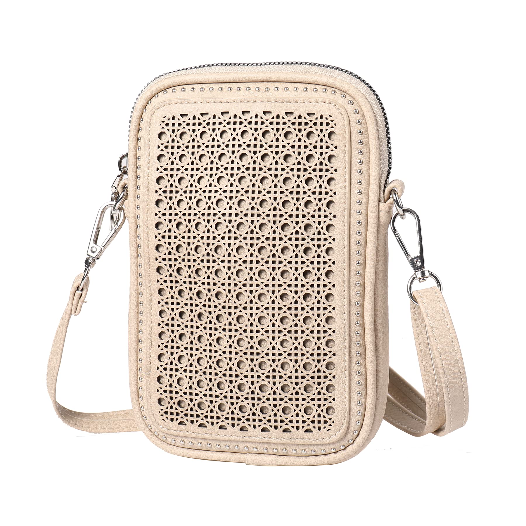 AnsTOP Small Crossbody Cell Phone Purse for Women - Clear Mini Phone Pouch Purse with Strap | Fashionable & Secure Crossbody Bag for iPhone, Samsung, Wallet & Keys | Perfect for Concerts, Travel & Daily Use
